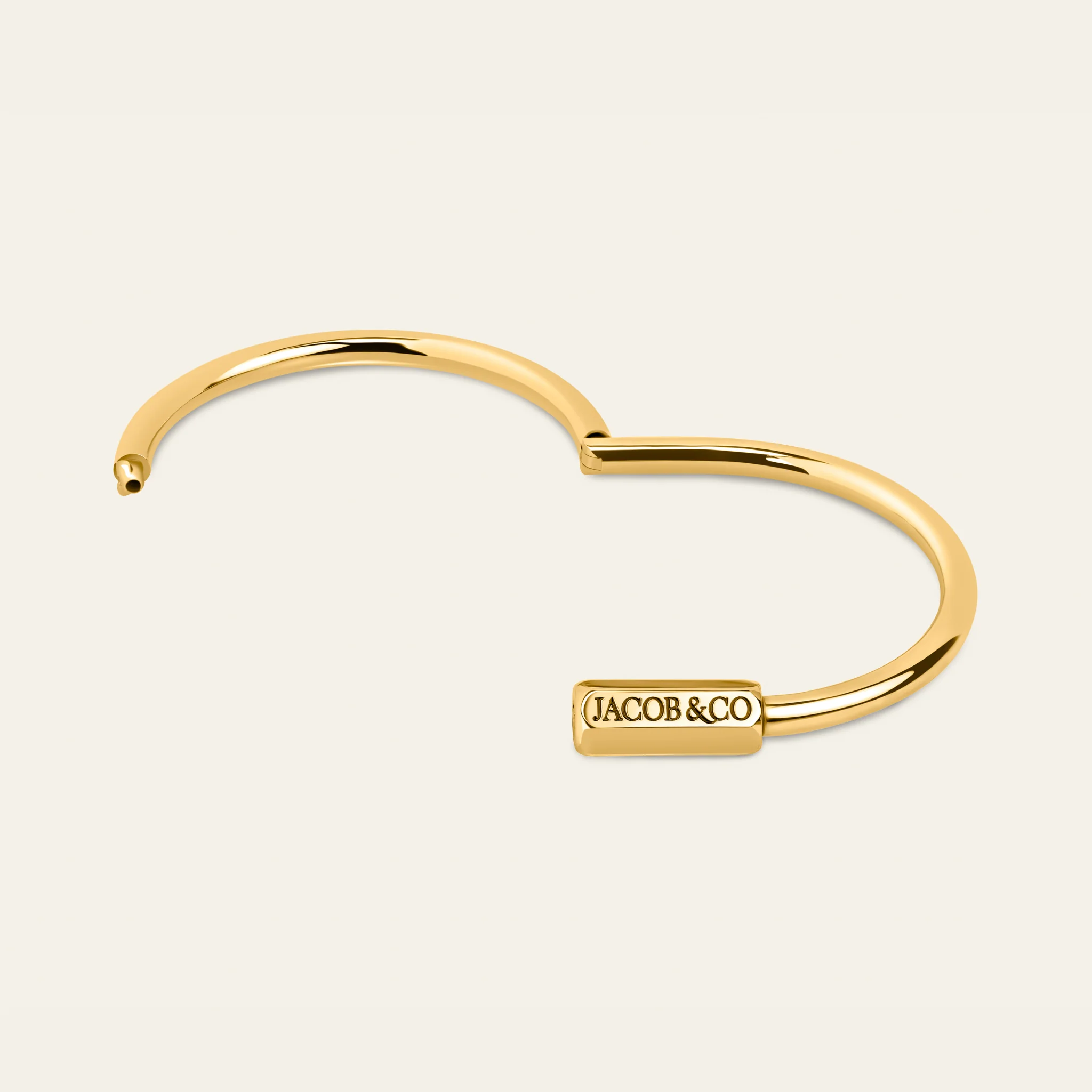 精巧な鍵の仕掛けを再現したカラビン・ジュエリー イエローゴールド詳細