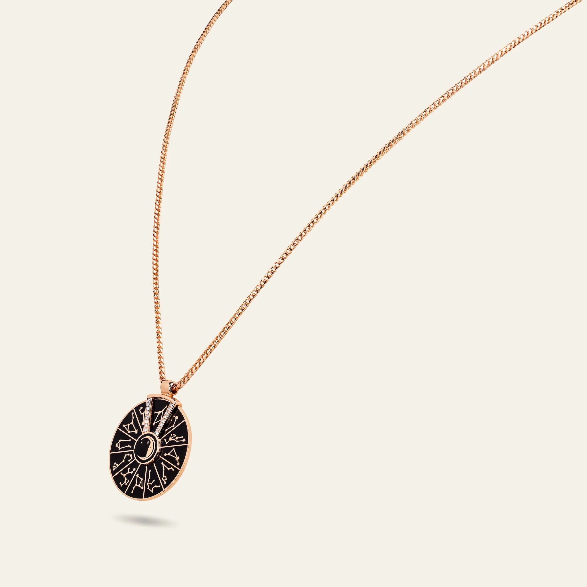 ジェイコブ セレスティアル ネックレス 18KRG スタイル写真